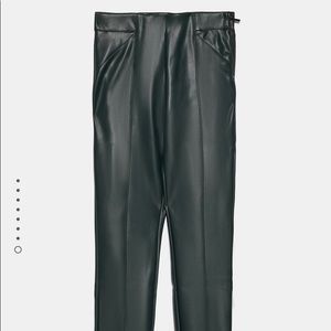 Zara leather leggings